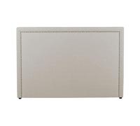 Tête de lit finition cloutée ALVISE - Tissu effet lin - 170 cm - Beige Beige
