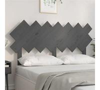 Tête de lit Gris 141x3x80,5 cm Bois massif de pin gris G