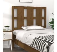Tête de Lit Gris 145,5x4x100 cm Bois Massif de Pin Meuble de Chambre vidaXL
