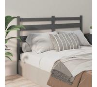 vidaXL Tête de lit Gris 126x4x100 cm Pin massif