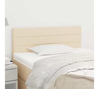 vidaXL Hoofdbord 100x5x78/88 cm stof crÃmekleurig346135 Blanc G