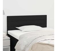 vidaXL Hoofdbord 80x5x78/88 cm stof zwart346104 Noir G