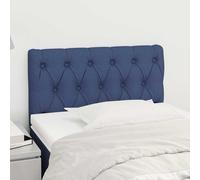 vidaXL Hoofdbord 80x7x78/88 cm stof blauw346304 Bleu G