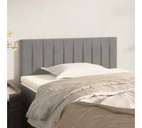 Tête de Lit Gris Foncé 100x5x118/128 cm Velours Meubles de Chambre vidaXL