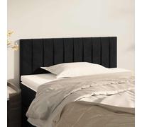 vidaXL Hoofdbord 100x5x78/88 cm fluweel zwart346238 Noir G