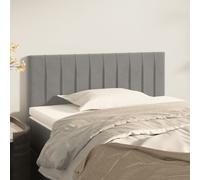 Vidaxl Têtes De Lit 2 Pcs Gris Clair 90x5x78/88 Cm Velours Gris