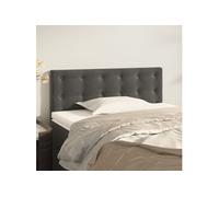 Vidaxl Tête De Lit Gris Foncé 90x5x78/88 Cm Velours Gris
