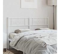 Tête de lit interchangeable en métal blanc de 120 cm en acier revêtu par pulvérisation, offre une solidité et un soutien dorsal stable lorsque vous lisez ou regardez la télévision.
