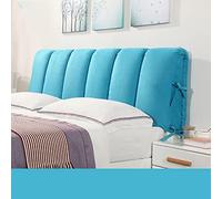 Tête de lit king size de qualité supérieure avec housse lavable et grands coussins épais pour protection contre les collisions Design élégant Bleu 120 x 60 cm Idéal pour décoration de chambre à