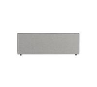 IDIMEX Tête de lit KLAO 160 rembourrée, en Tissu Polyester pour lit 160 cm, sur Pieds en Plastique, Gris