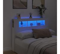 vidaXL Tête de Lit à LED, Tête de Cadre de Lit, Accessoire de Lit Double, Meuble de Chambre à Coucher Maison Intérieur, 837344