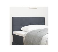 Tête de lit LED capitonnée gris foncé 90 cm en velours 3338104