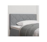 Tête de lit LED Design en Blocs de Diamant Gris Clair 90 cm Tissu 3338187