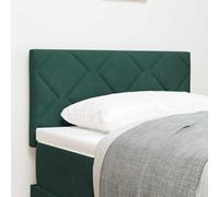 Tête de lit LED Vert foncé 80 cm, Cuir synthétique, Rembourrée, Réglable en Hauteur, Moderne, pour Chambre à Coucher