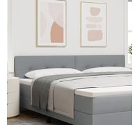 Tête De Lit Led Vidaxl Bouton Capitonné Gris Clair 100 Cm Tissu