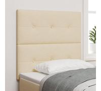 Tête de lit LED vidaXL Crème 80 cm en tissu