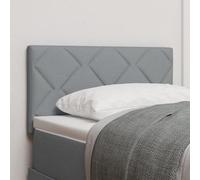 Tête de lit LED vidaXL Design blocs de diamant Gris clair 80 cm Tissu, Tête de lit vidaXL Design blocs de diamant Gris clair 80 cm Tissu