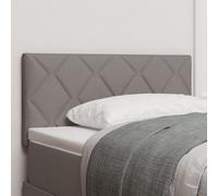 vidaXL Tête de lit avec des lumières à LED Réglable Taupe 100 cm Tissu, Déco de Chambre Moderne, Cadre de lit rectangulaire, tête de lit en Tissu, idées d'intérieur Tendance