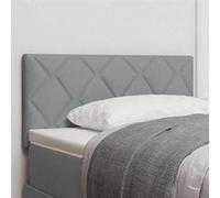 Tête de lit LED Design en Blocs de Diamant Gris Clair 90 cm Tissu 3338187