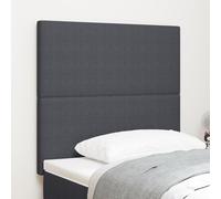 Tête de lit LED vidaXL Gris foncé 80 cm en velours côtelé