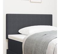Tête de lit LED vidaXL Simple Design Gris Foncé 100 cm Tissu Velours Côtelé