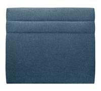 Tete de lit Lignes Tissu Bleu L 180 cm - Ep 10 cm rembourré Bleu océan G