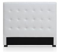 Menzzo Tête de lit Luxor 140 cm Blanc – Classique-chic contemporain design