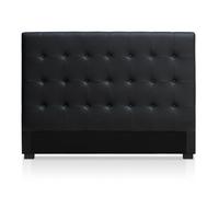 Menzzo Tête de lit Milan 160 capitonnée simili cuir Noir