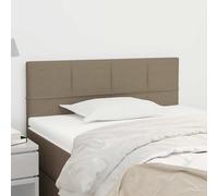 vidaXL Hoofdbord 80x5x78/88 cm stof taupe346008 Taupe G