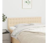 vidaXL Têtes de lit 2 pcs Crème 100x5x78/88 cm Tissu