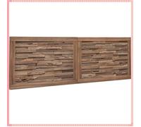 Tête de lit massif - Bois de teck - Intérieur - Chambre - Naturel - 140x55x3 5 cm - V2