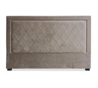 Menzzo Tête de lit Meghan 180 cm Velours Taupe