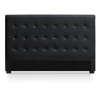 Menzzo – Tête de lit Luxor – 180 cm – Noir – Design élégant
