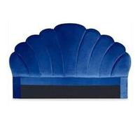 Tête de Lit en Velours "Shelly" 180cm Bleu