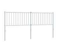 Hoofdbord 180 cm metaal wit350967