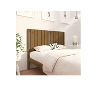 Hoofdbord 125,5x4x100 cm massief grenenhout honingbruin818863