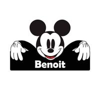 Tête de lit Mickey Mouse, Tête de lit Minnie, Décoration Mickey, Décoration Chambre Mickey, Décoration Minnie prénom, Tête de lit Mickey personnalisée.