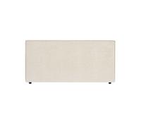 IDIMEX Tête de lit MIRENN 140 rembourrée, en Tissu Polyester pour lit 140 cm, sur Pieds en Plastique, Blanc