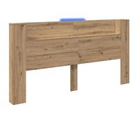 vidaXL Cabinet de Tête de Lit Chêne artisanal 120 x 15 x 103.5 cm