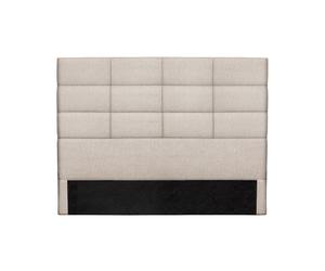 Tête de lit moderne en tissu beige naturel L160 cm ANATOLE