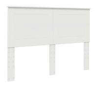 vidaXL Tête de lit moderne Bois d'ingénierie Blanc 163x7x100 cm Facile à nettoyer