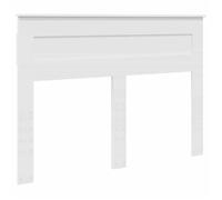 vidaXL Tête de lit avec tête de lit Blanc 140 cm Bois d'ingénierie, Décor de Chambre stylé, tête de lit Moderne, Accessoires en Bois, Meubles Fonctionnels pour l'intérieur