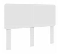vidaXL Tête de lit moderne Bois d'ingénierie Blanc 163x3x100 cm Durable, facile à nettoyer