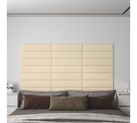vidaXL Tête de lit murale 12 pcs Bleu 60 x 30 cm tissu