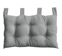 Tête de lit Murale, 70 x 45 cm, Gris Clair, à Suspendre, Coussin Matelassé, 100% Coton, Collection Panama, Enjoy Home