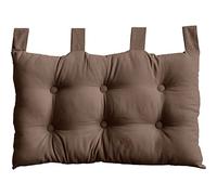 Tête de lit Murale, 70 x 45 cm, Marron Vison, à Suspendre, Coussin Matelassé, 100% Coton, Collection Panama, Enjoy Home