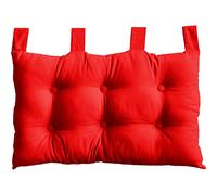 Tête de lit Murale, 70 x 45 cm, Rouge, à Suspendre, Coussin Matelassé, 100% Coton, Collection Panama, Enjoy Home