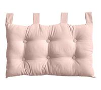 Tête de lit Murale, 70 x 45 cm, Vieux Rose, à Suspendre, Coussin Matelassé, 100% Coton, Collection Panama, Enjoy Home