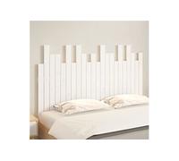 vidaXL Tête de lit murale 824819 en bois massif de pin Blanc 140x3x80 cm