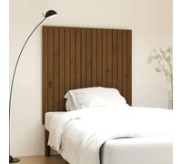 Wandhoofdbord 204x3x90 cm massief grenenhout honingbruin824881